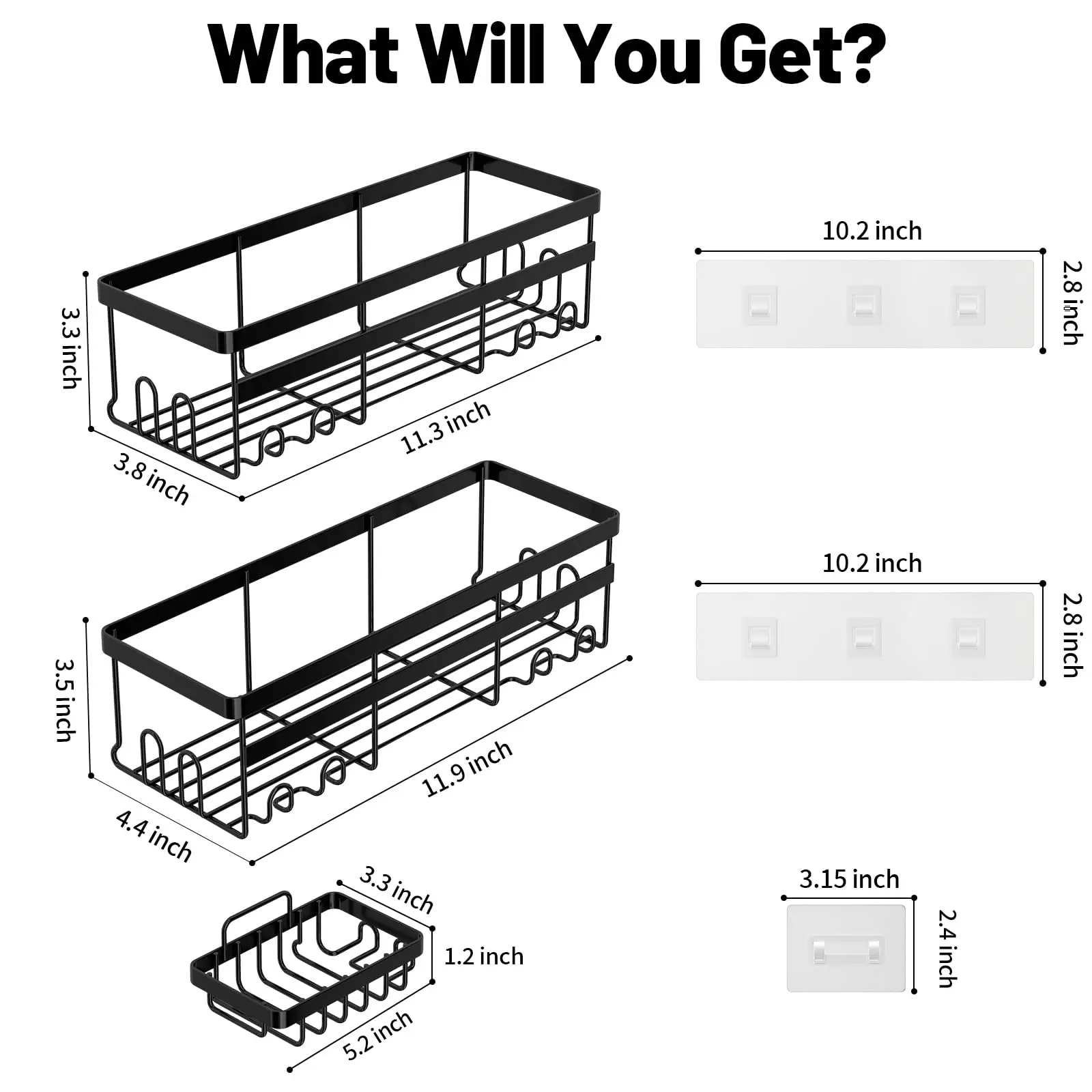 Hanging Bathroom Shelves Storage Rack Corner Shower Caddy No Drilling Adhesive Shower Caddy Bathroom Orgianzer