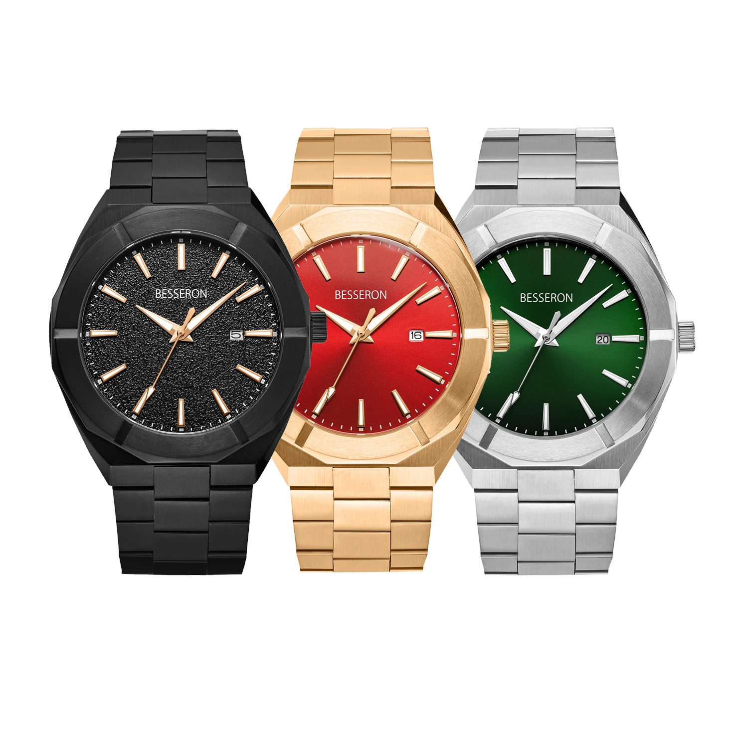 2022 New Fashion Watches Custom Logo Waterproof Quartz Case Stainless Steel Men Luxury Watch