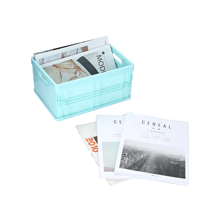 Plastic Custom Products Folding Laundry Basket Household Plastic Storage Baskets