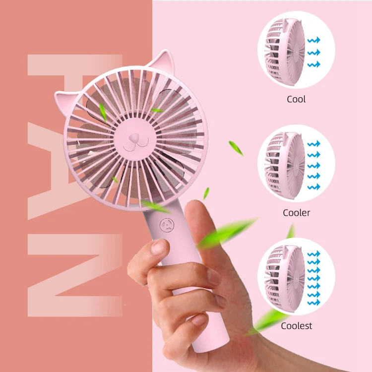 RTS usb table electric fan battery charger table mini fan wireless personal portable rechargeable electric cooling fan