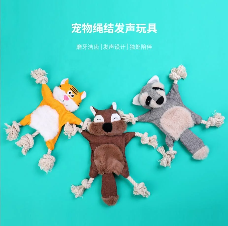 Cute Monkey Animals Squeaky Dog Toys Filled With Sound Paper Stuffed Plush Soft Squeaky Dog Toys