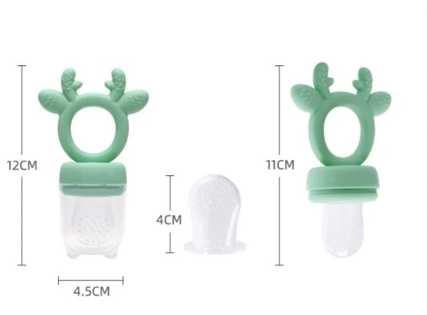 Custom Eco-friendly Kids Fruit Pacifier Baby Fresh Fruit Food Nibbler Pacifier Bpa Free Silicone Baby Food Pacifier