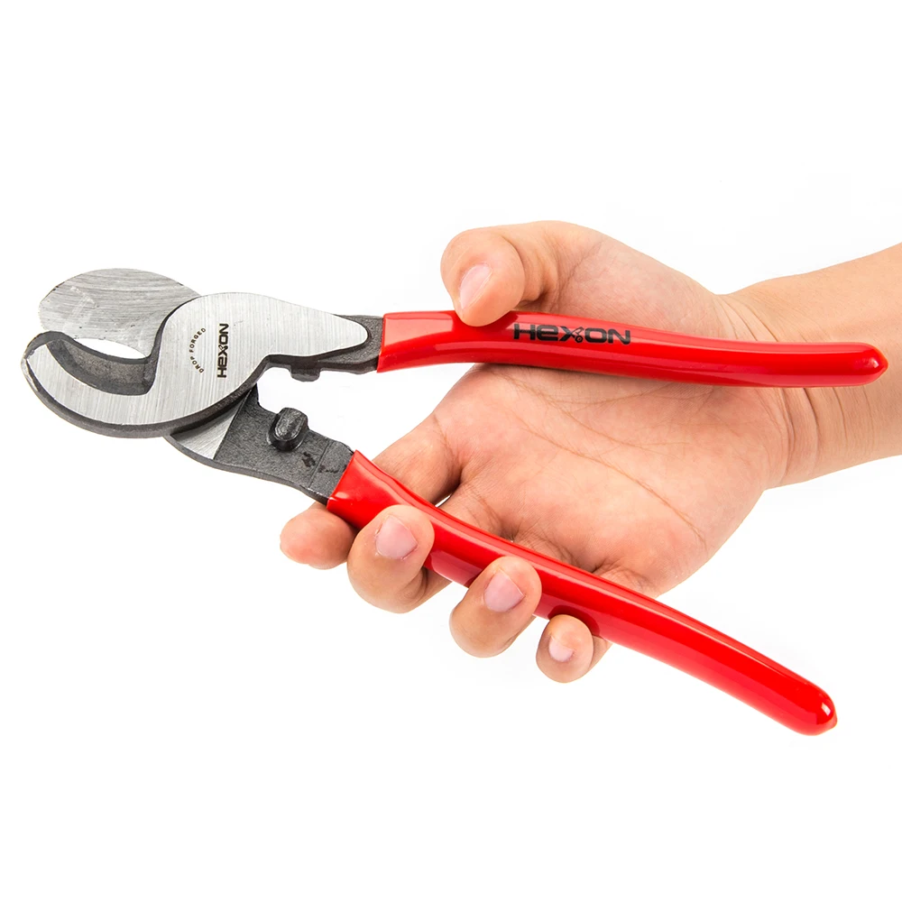 Pvc handle drop forged carbon steel cable cutting tool pliers cable cutters