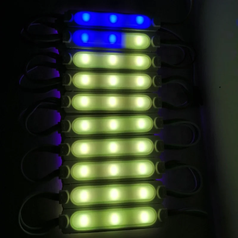 
Ws2811 IC SMD 5050 led module DC12v 0.96w IP65 3LEDs for Billboard with RF remote control full color rgb Led Module 