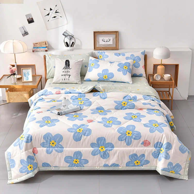 New Arrival Multisize Double Quilted Air Conditioning Cool Summer Quilt Blanket Comforter