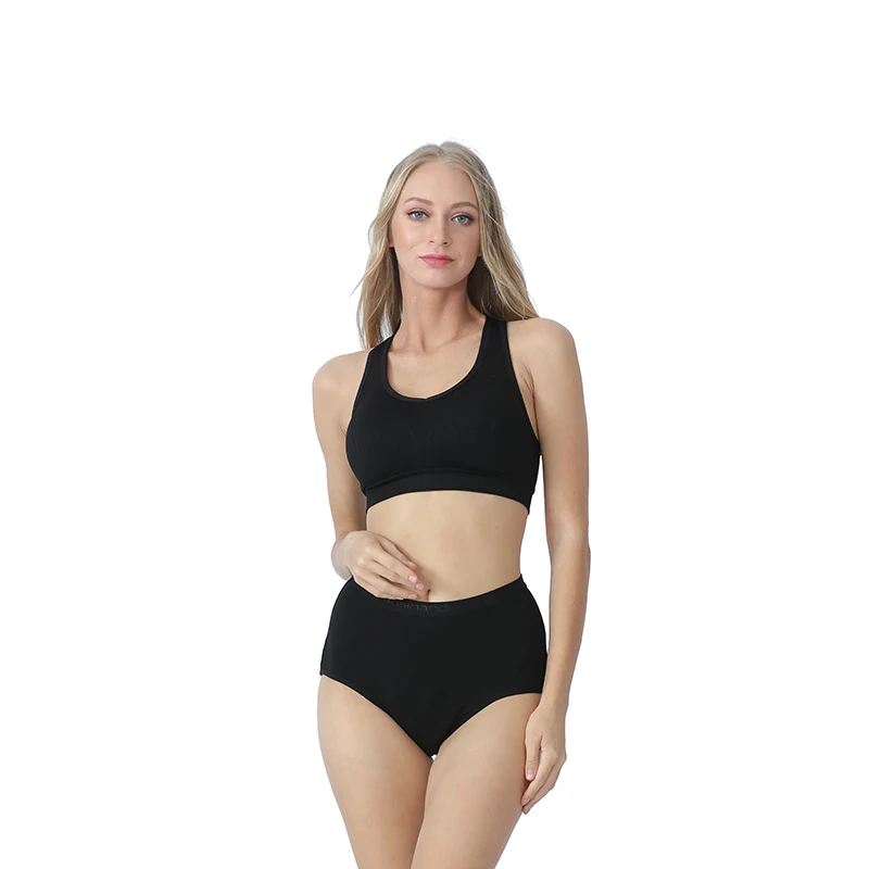 Wholesale period culotte classic panties bamboo fiber 4 Layer Leak proof apparel teens menstruation absorbent underwear