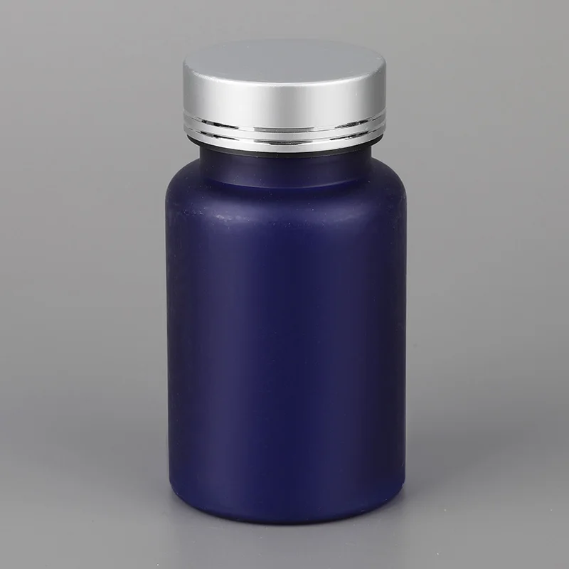 100ml empty pharmaceutical bottles, black plastic herbs container, bpa free airless supplement packaging supplier