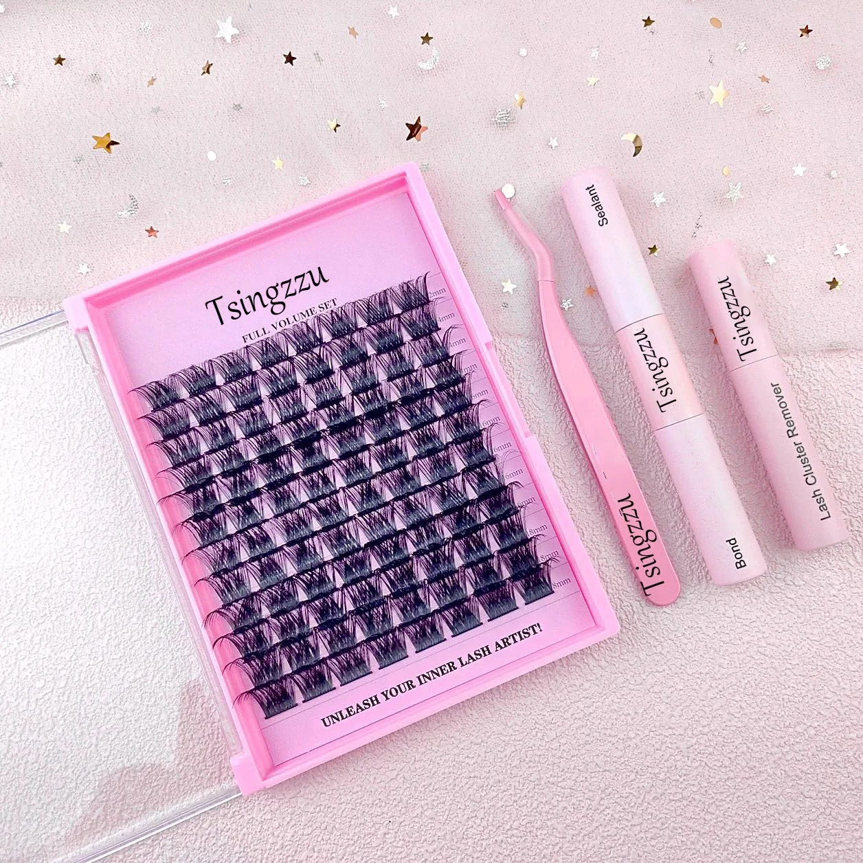 EYELASH Colorful Cluster Segmented DIY Eyelash Soft Colored Lashes C D Curl Faux Mink Mix Length diy color volume eyelashes