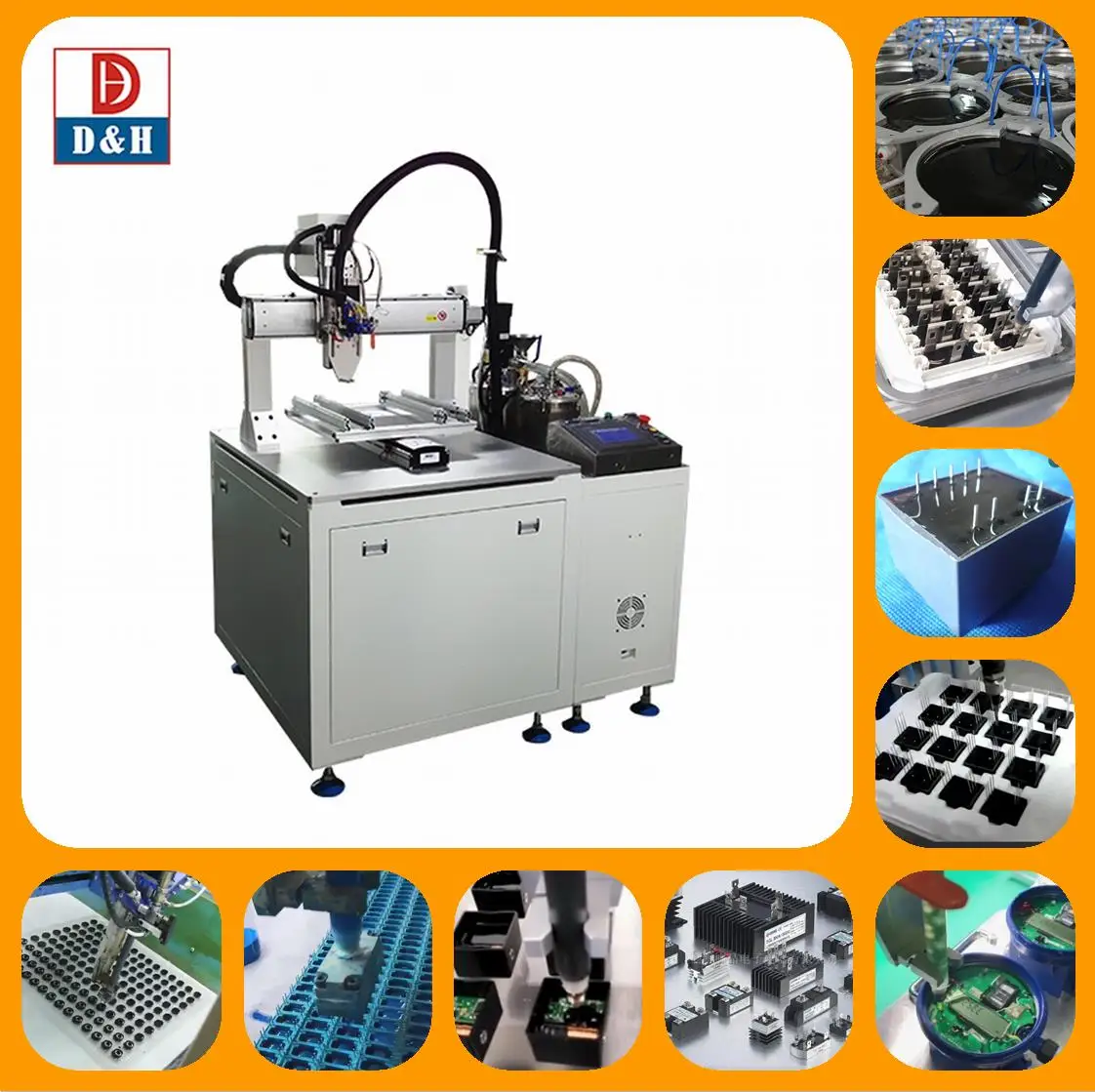 3 Axis Robotic epoxy resin silicone urethane Glue Dispensing  machine System for Pcbs