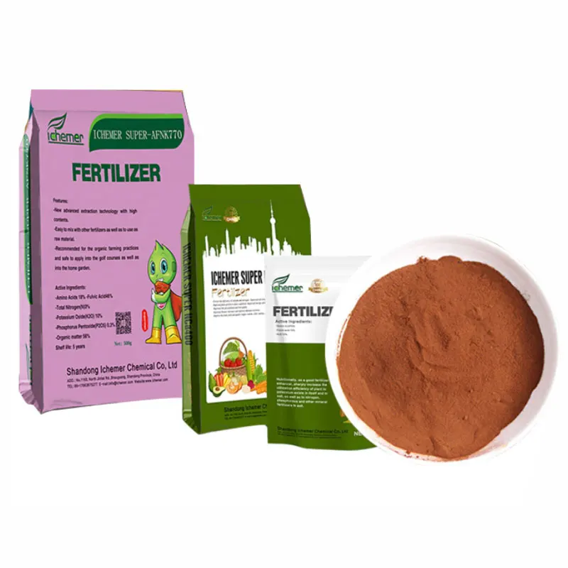 Agriculture general organic compound fertilizer humic acid 70% fulvic acid 5% fertilizer
