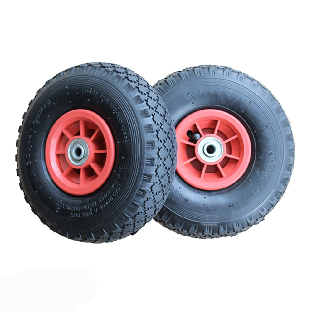 10 inch 3.00-4 pneumatic rubber wheels for wooden go kart kits