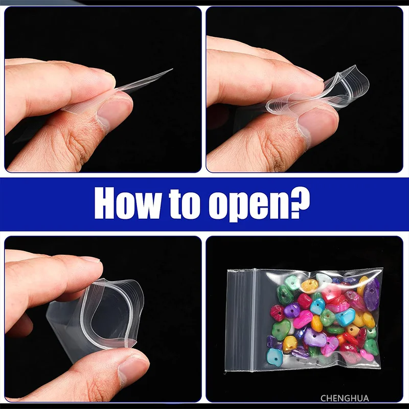 High quality material made PE zip lock bag with your own LOGO strength portable waterproof zip lock bag