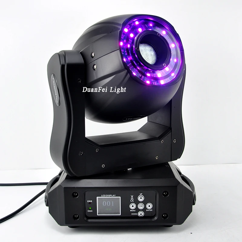 new year stage decoration light mini 24pcs led ring wash lyre 120w spot moving head gobo dj light