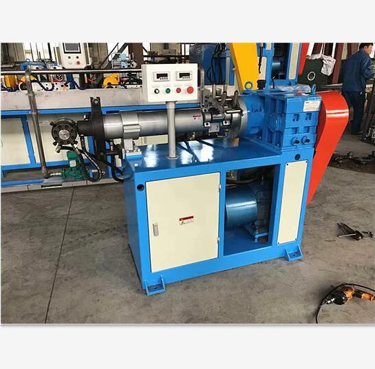 Higher efficiency XJG-75 cold feeding silicone tube extruder / silicone rubber pipe extruding machine