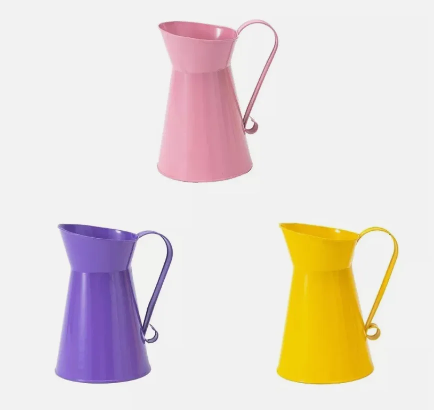 Powder coated Metal Flower Pot for Planter Centerpieces Wrought Iron dry Flower vase Floral Wedding party