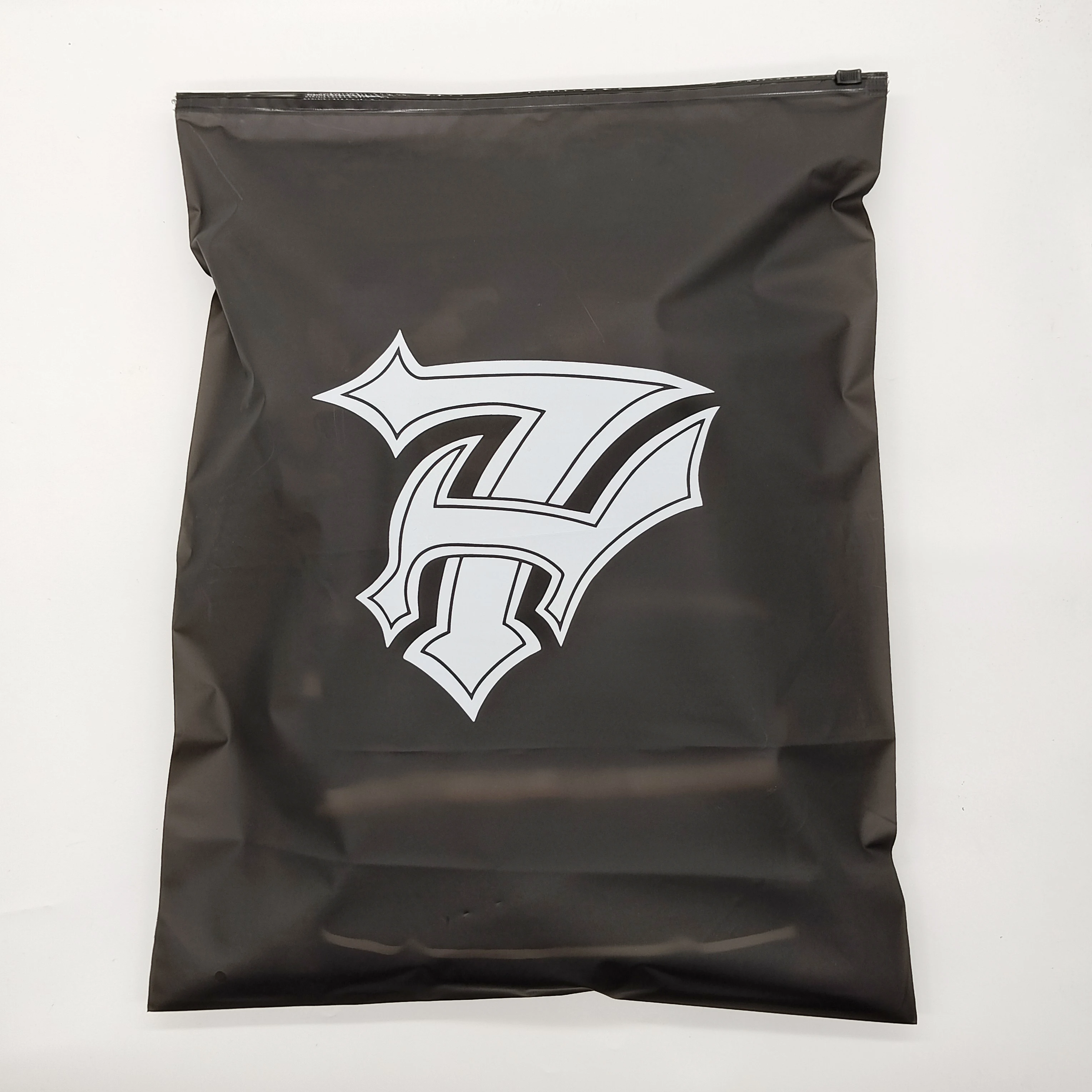 Wholesale Custom Packaging Printed Logo Self Sealing Shirt Clothes Zip Lock Clear Ziplock Plastic Zipper Frosted Clothing Bags