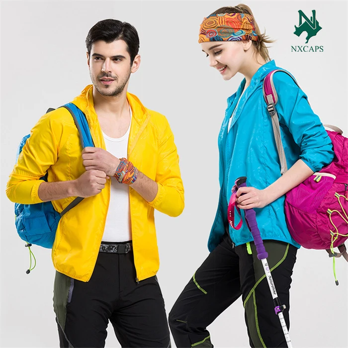 Hot Sale Unisex Jacket Camping Rain Jacket Waterproof Clothing Outdoor Sport Quick Dry Skin Windbreaker With Pocket Jackets