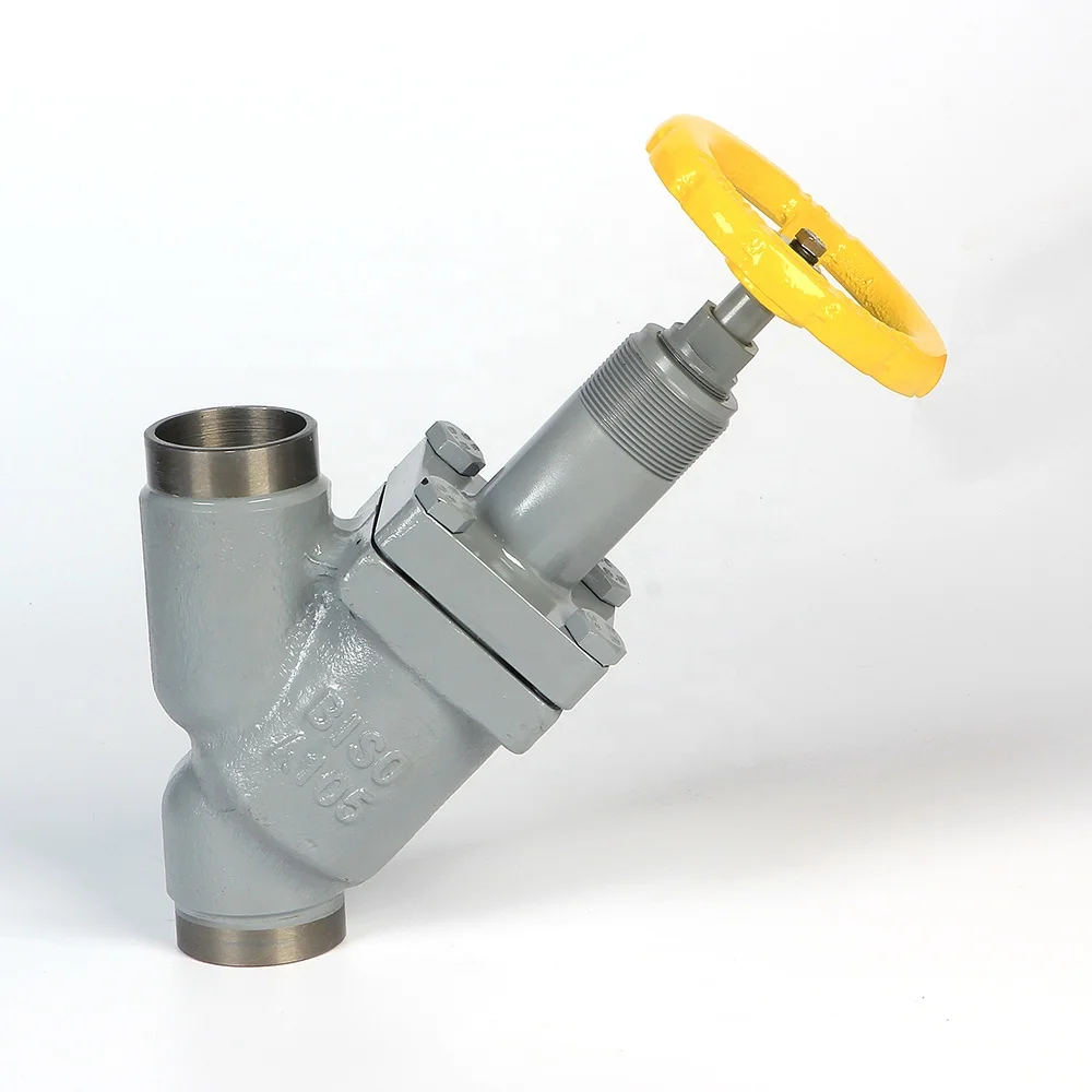 Ammonia Y Type Cast Steel Stop Check Valve for Cold Storage Pipeline