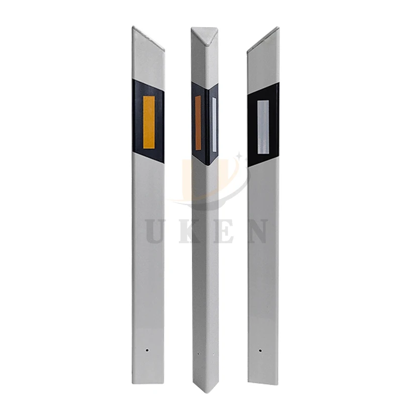 Manufacturer Price Cheap Steel PVC Vertical Ground Mounted White High Reflective Warning Roadside Traffic Delineator Post