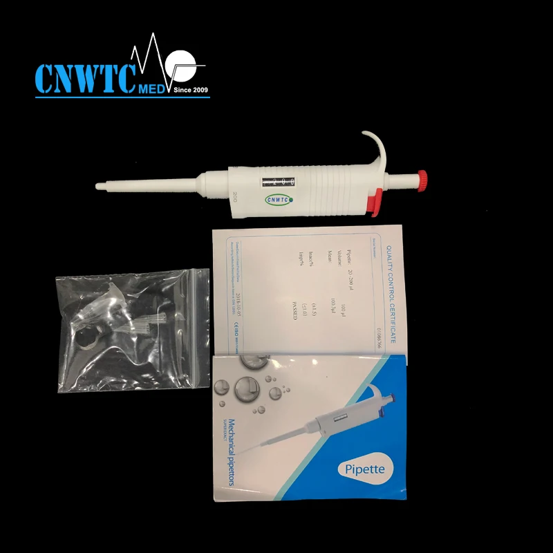 Laboratory Pipette Adjustable Plastic Material Single Channel Micropipette Stand Set
