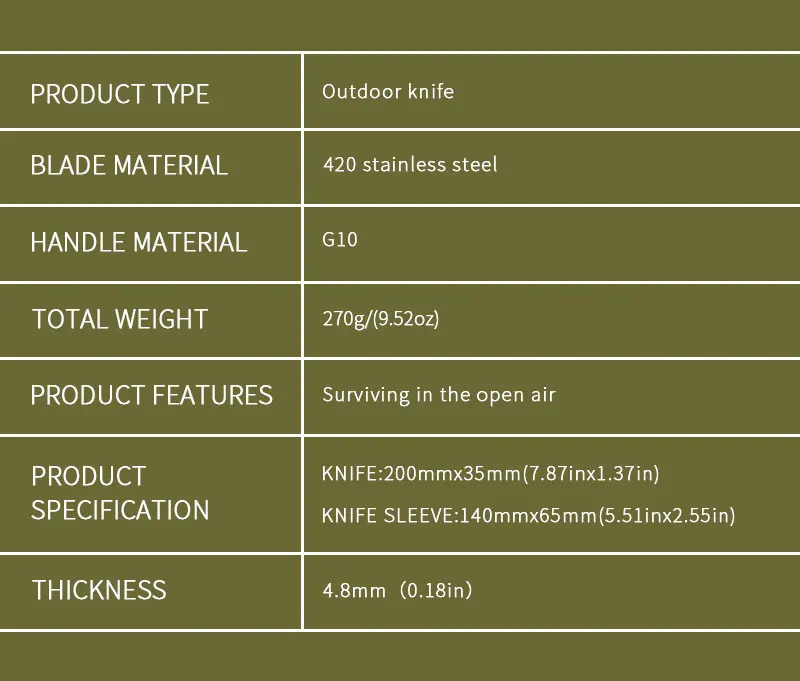 New High Hardness Outdoor Knife High Fenglido Functional Knife Outdoor Knife