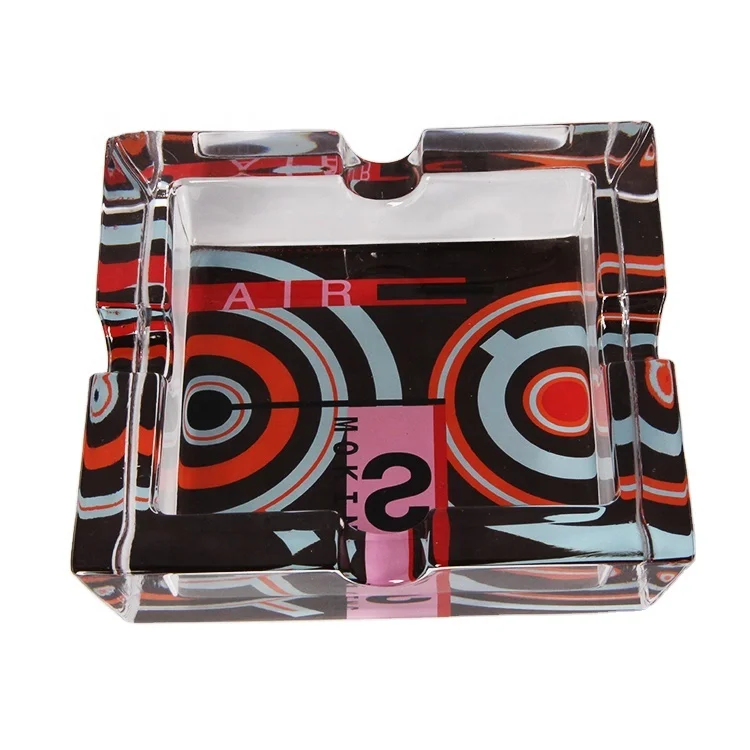 Customized morden fashion Crystal Glass ashtray business home gifts&decors