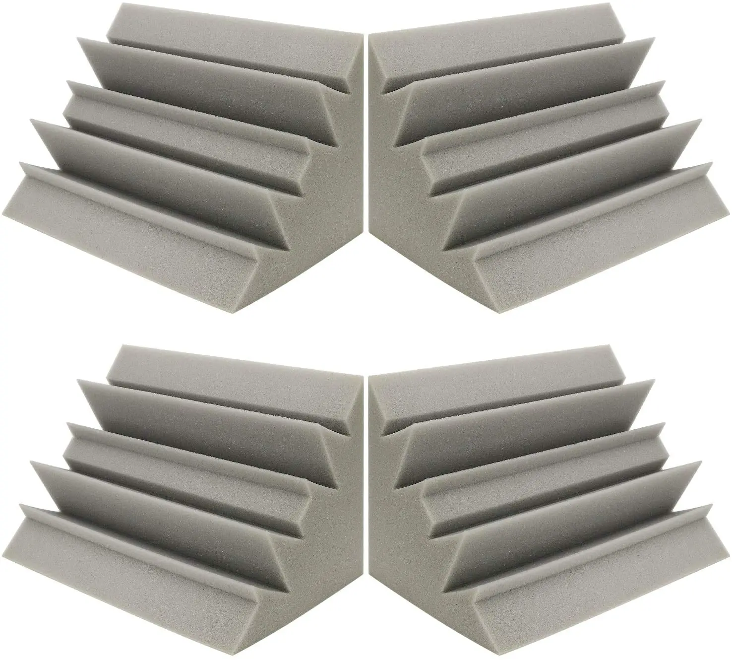 BOSTOP Acoustic Foam Panel Bass Trap Soundproof Padding Studio Corners Wall Wedges