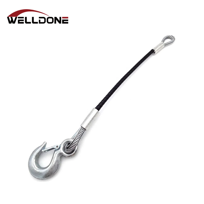Customized Cast or Pressed Steel Wire Rope Sling with hook eye terminal socket