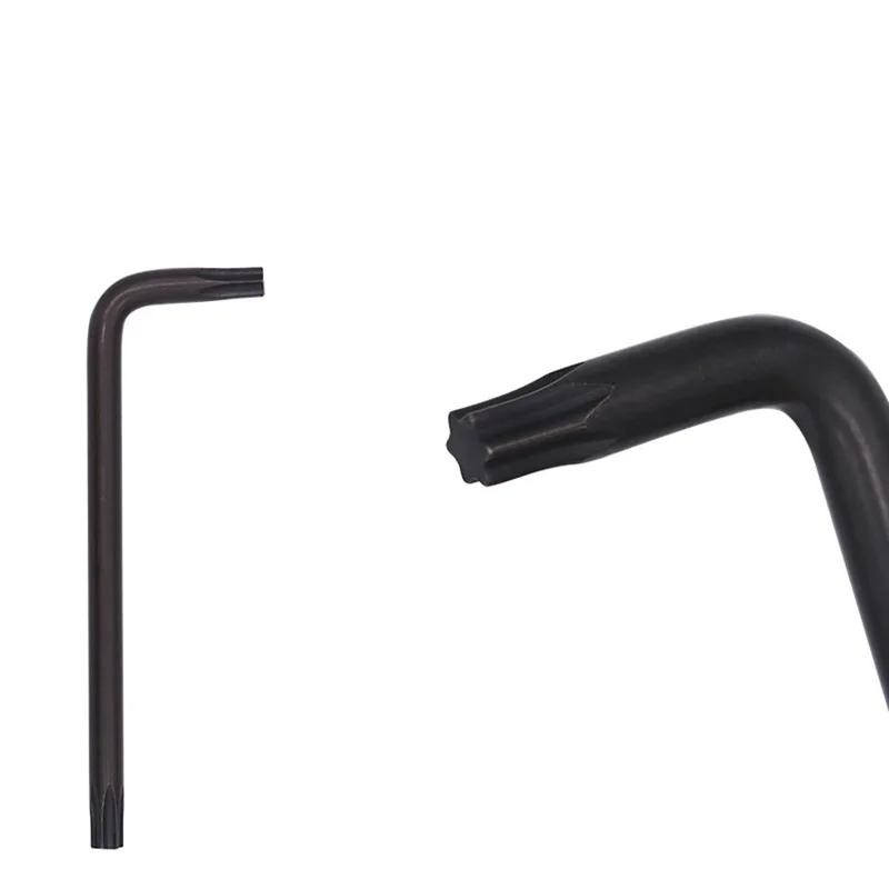 Supply L type plum torx wrench T6 T7 T8 T10 T15 T20 T25 T27 T30 T40 Allen Hex Wrench Black Oxide L Type Torx end Star Key