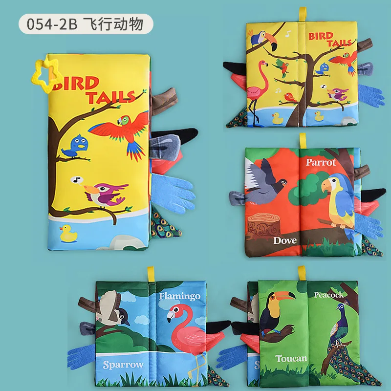 Baby Cloth Book Intelligence Development Soft Learning Cognize Reading Books for Baby Early Educational Toys