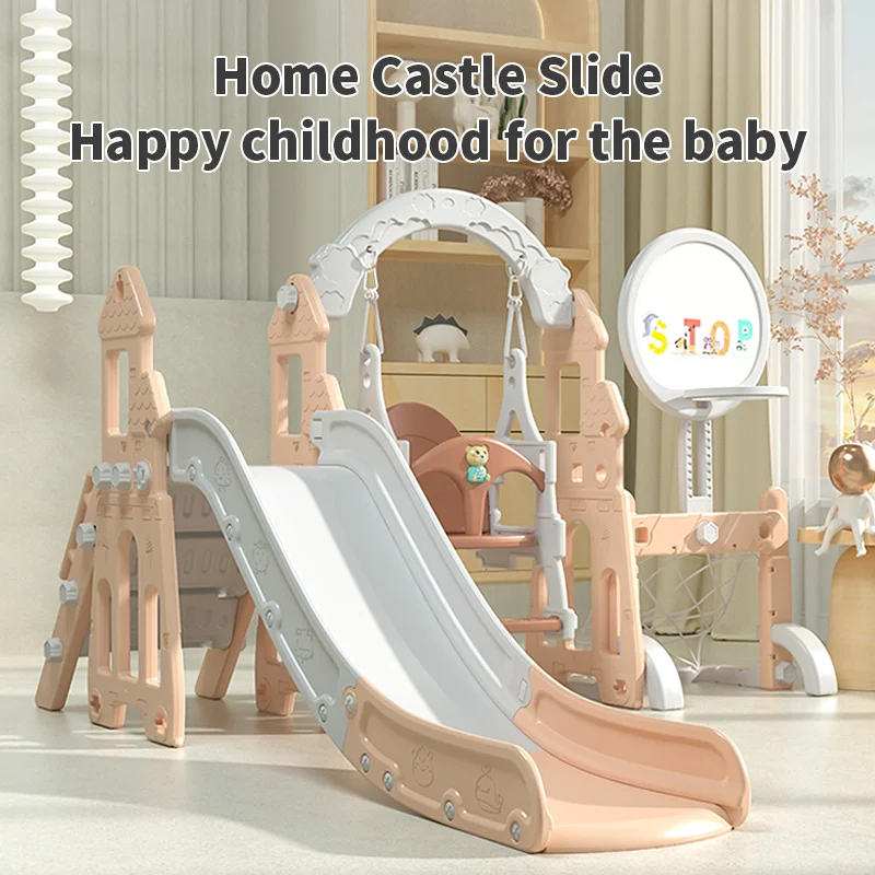 Upgrade Children Custom Indoor Playground Plastic Toys Swing And Slide Play Set