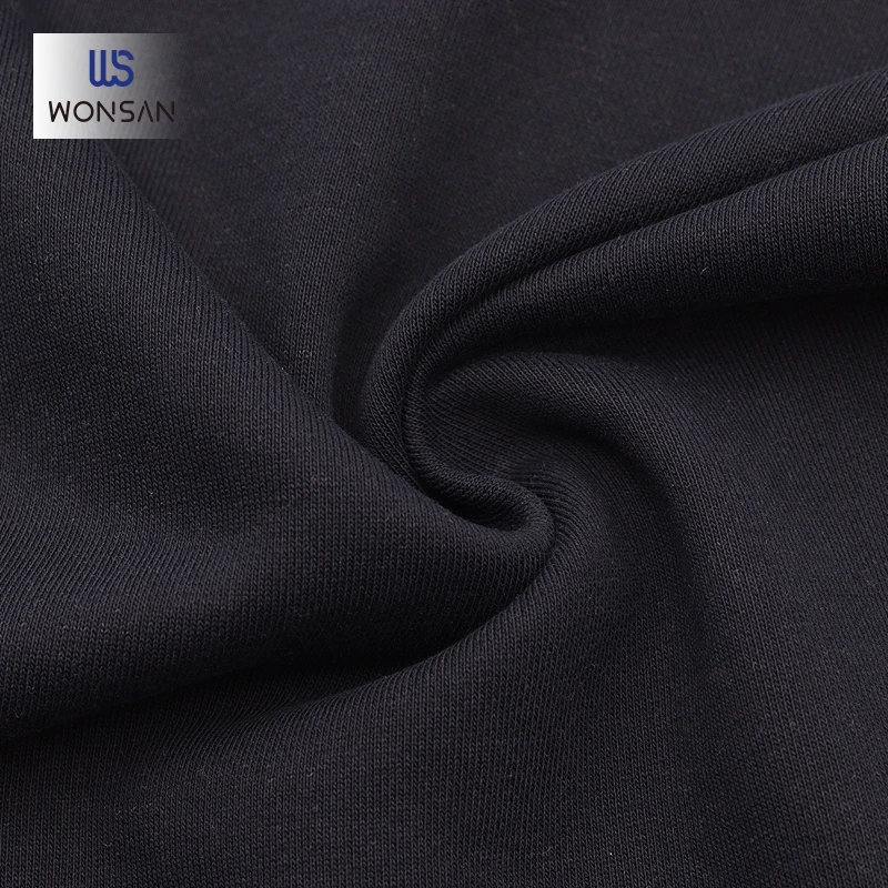 Fast delivery time Cotton/Polyester/Spandex Hoodie Cuff Cloth Breathability Heather grey 2*2 RIB Knitted Fabric