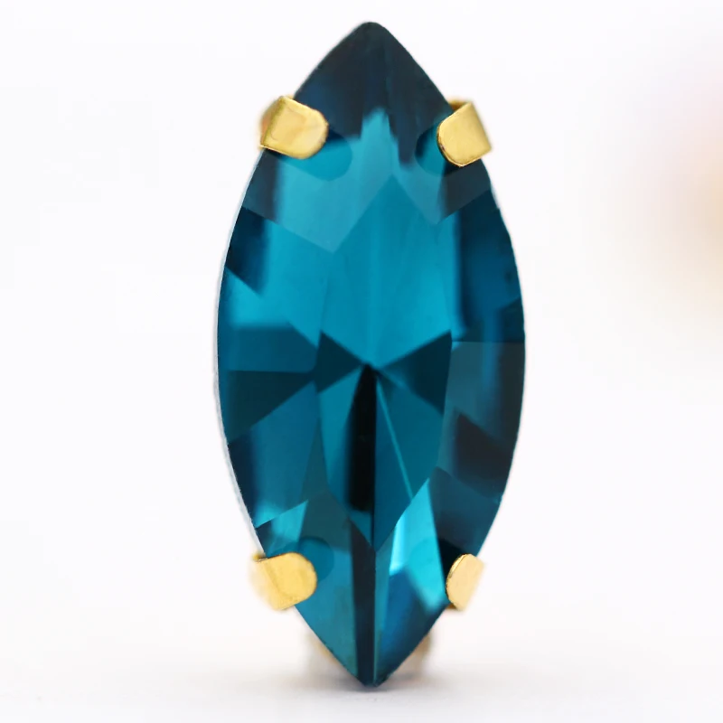 Xichaun Navette Shaped Rhinestone With Claw K9 Glass Fancy Stone Sew On Strass Crystal Stones