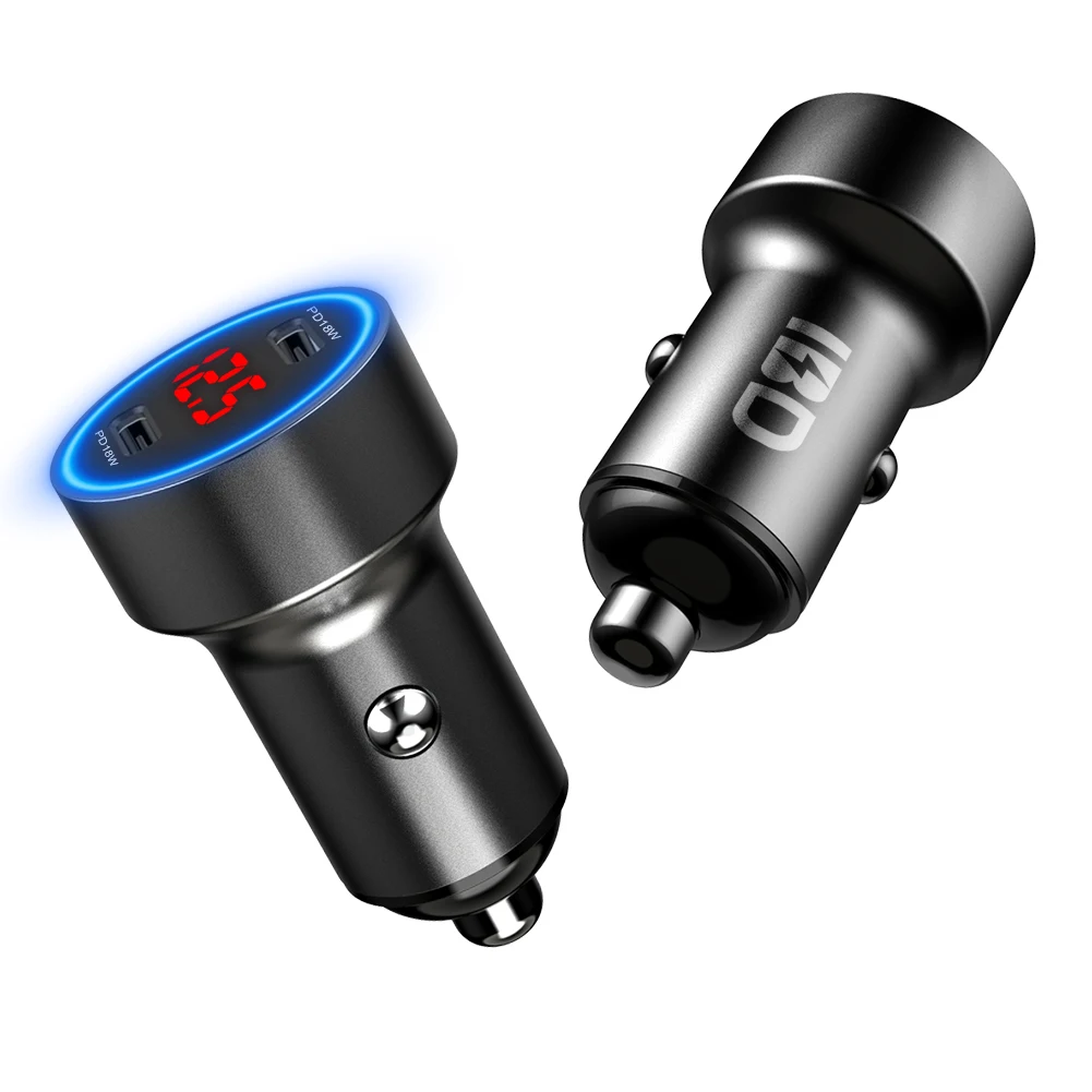  IBD amazons best selling products metal small usb car charger 3.1 36w dual port pd