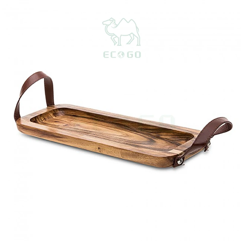 Luxury Wooden Platters Set Natural Acacia Wood Tray, Wooden Cheese Plate For Serving Dish Set
