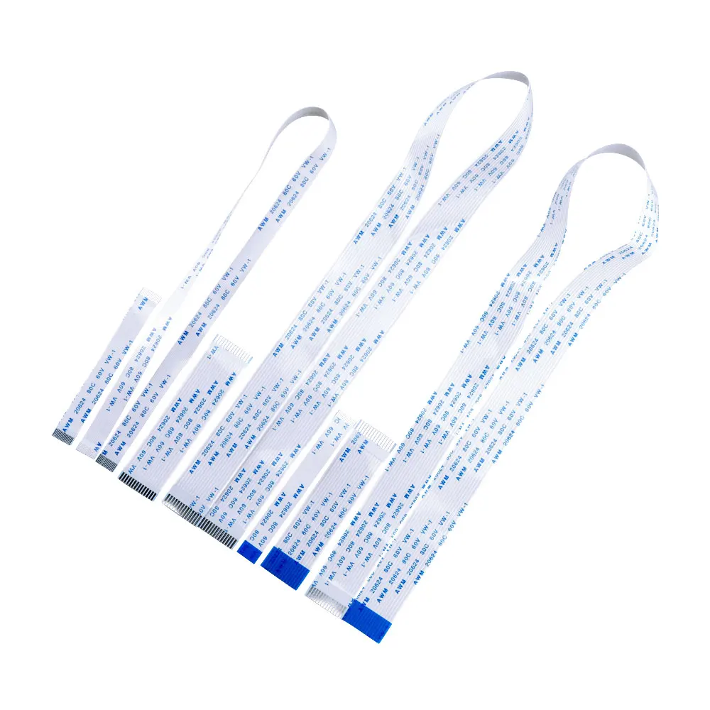 14P Line length 6CM-40CM 10CM 15CM 20CM 25CM Flat Flexible Cable FFC FPC LCD Cable AWM 20624 80C 60V VW-1 Pitch 0.5 1.0MM