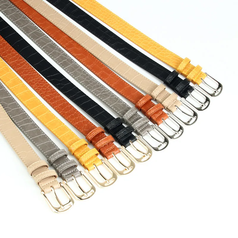PU Belts and Elastic Band Belt Connection with Metal Buckles for Ladies 6 5cm Width Black Red Blue Dark Pin Color Navy Material
