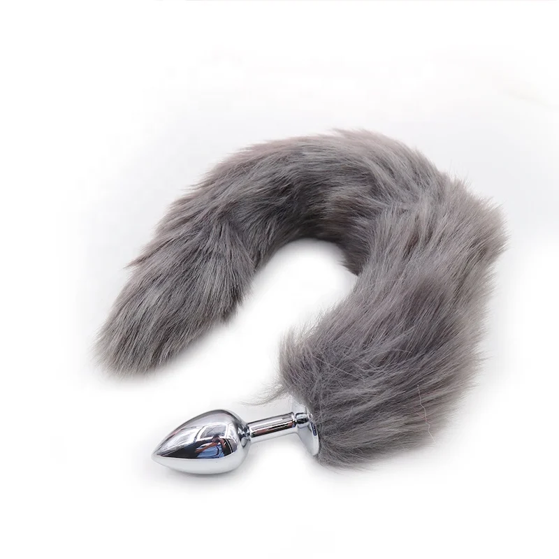 SM Dog Tail Anal Plug sexy Toys Metal Fake Fur Fox Butt Plug BDSM Flirt Anus Plug For Women Adult Games Product For Couples