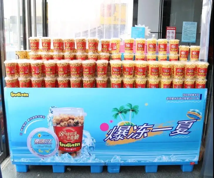 Chinese leading brand snacks non- fried baked popcorn