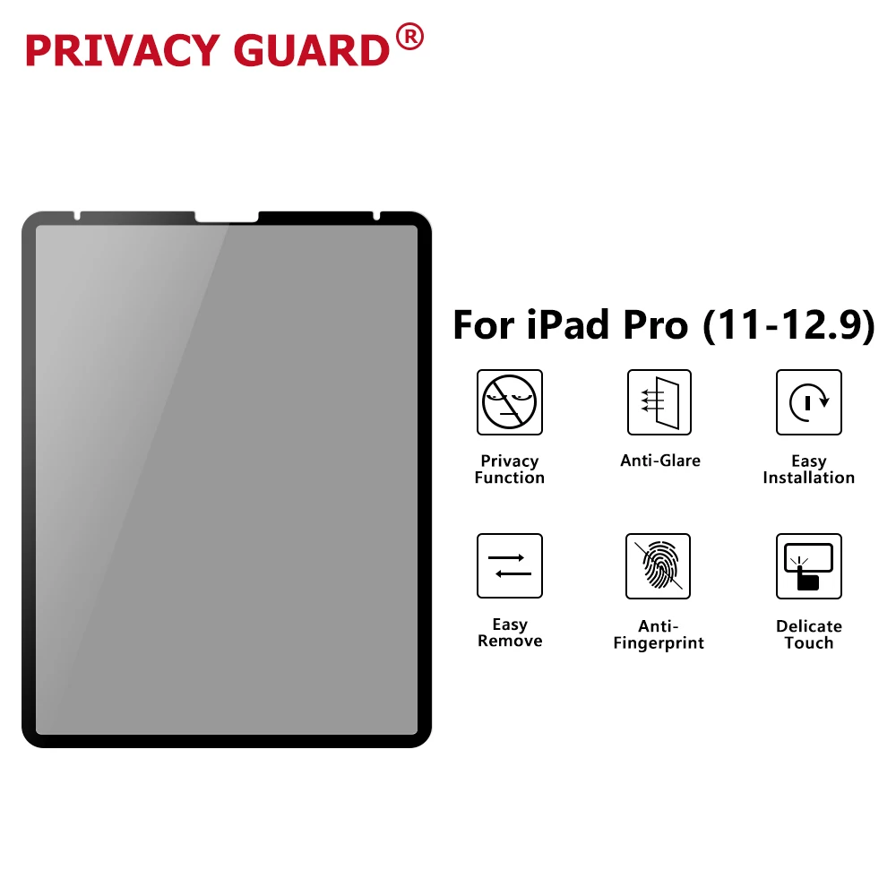  Лидер продаж Amazon простая установка шелковая печать Защита экрана для iPad Pro 12 9 2018 моющаяся Защитная