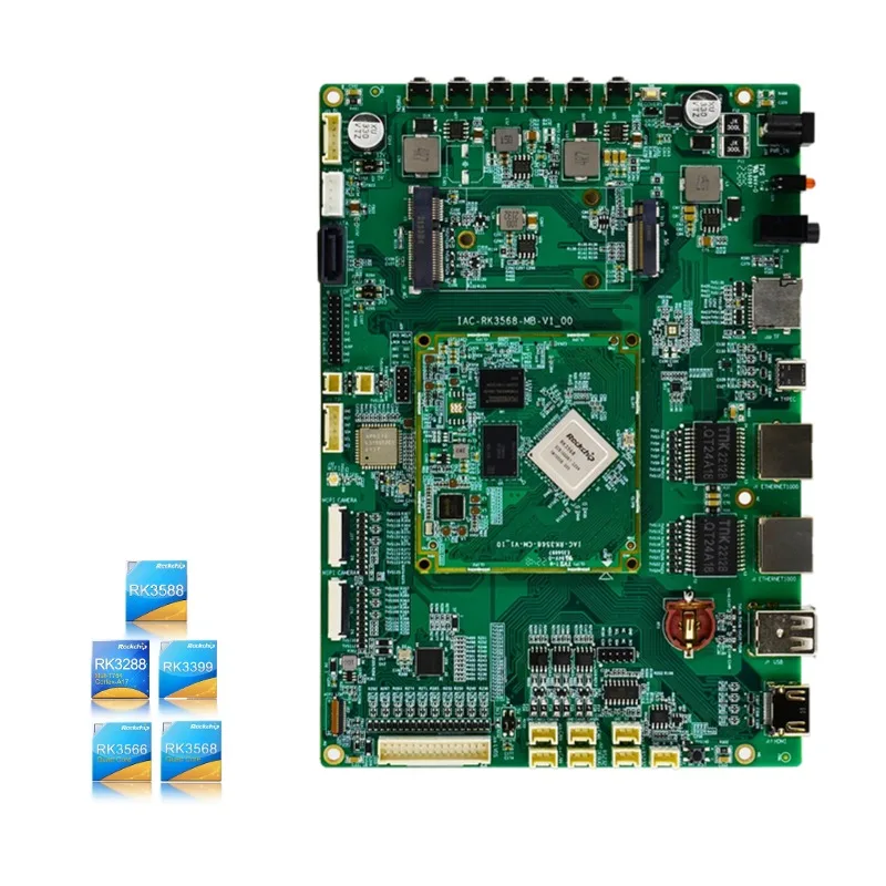 2024 AI Rockchip RK3288,RK3568,RK3588 Linux Android motherboard for Vending, ESOP, Industrial control computer, etc