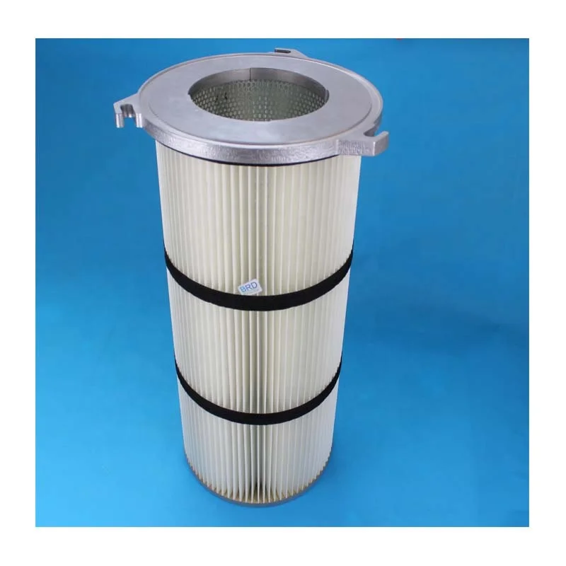Industrial Dust Suction Filter Cartridge Flue Gas Purification Filter Cylinder Ash Bin De-dusting Polyester Natural Gas Filter