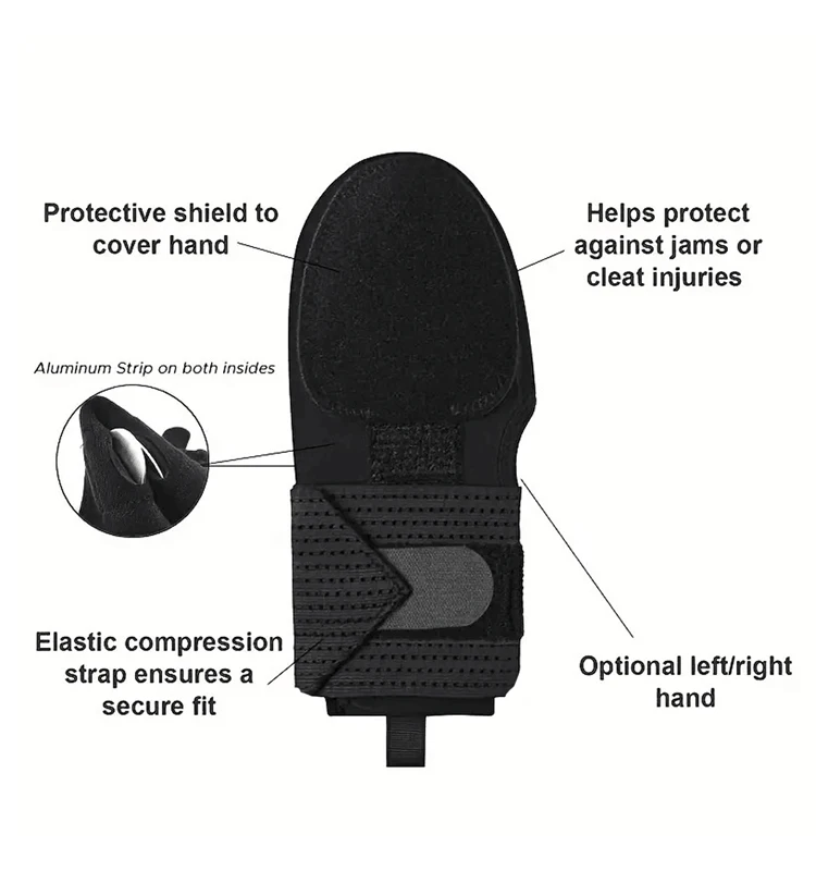 Sliding left and right hand design for baseball and softball sliding gloves to protect hands from injuries