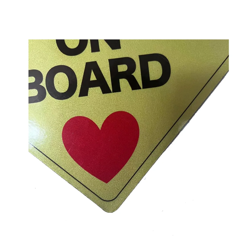 Custom Made Vehicle Signs Waterproof Manufacturer Personalized Flexible Advertising Car Magnets for Baby on Board