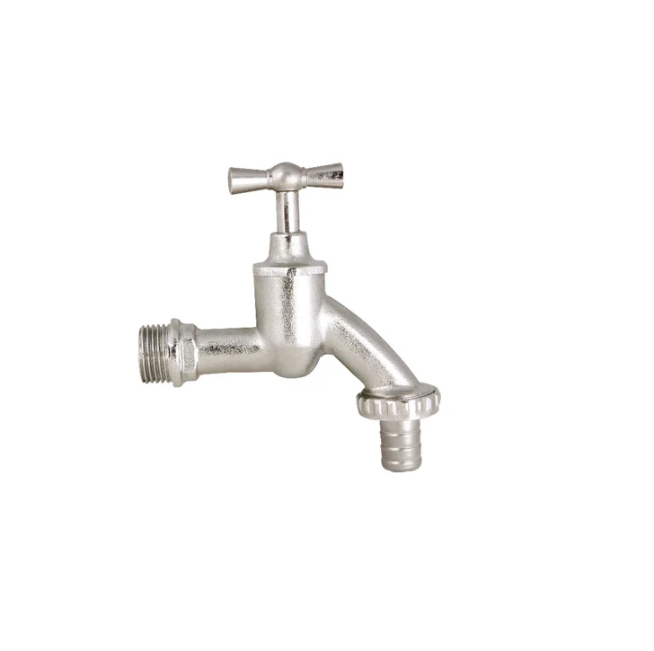 1/2 inch 3/4 inch Nickel Plated Brass Ball Bibcock Bib Tap brass faucet with steel handle