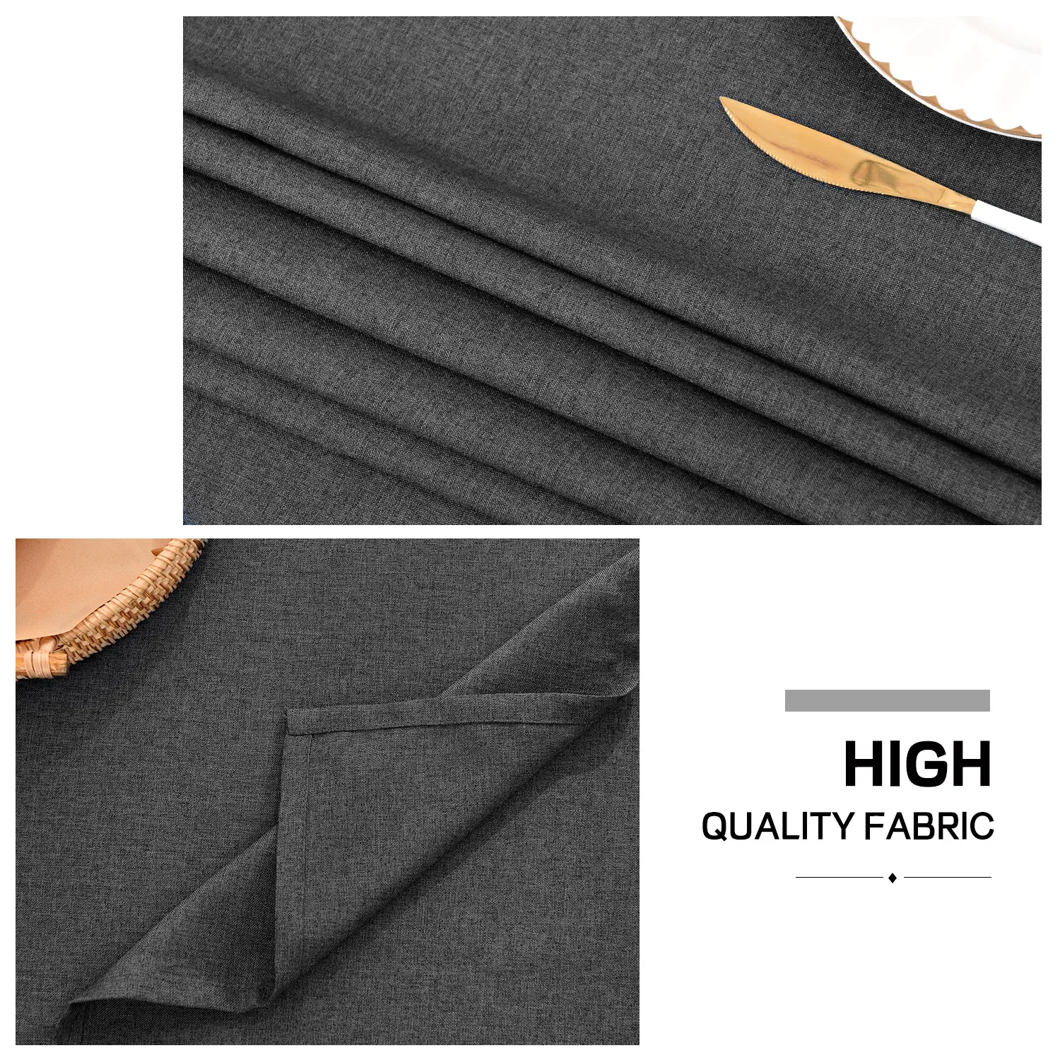 Manteles Para Eventos льняная черная прямоугольная скатерть для мероприятий Tischdecke Nappe De Table Mariage Ronde Gros