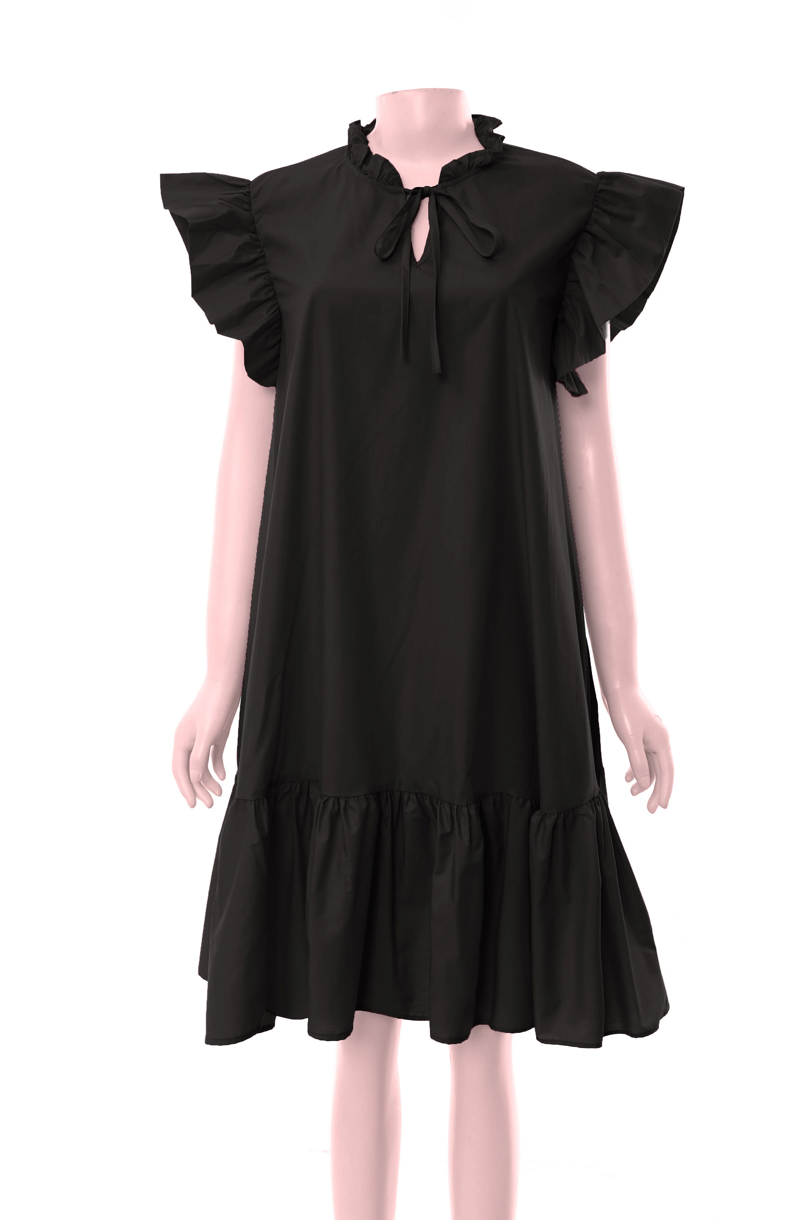 New Style Polyester Cotton Round Neck Sleeveless Dress Sleeveless Loose Dresses Women