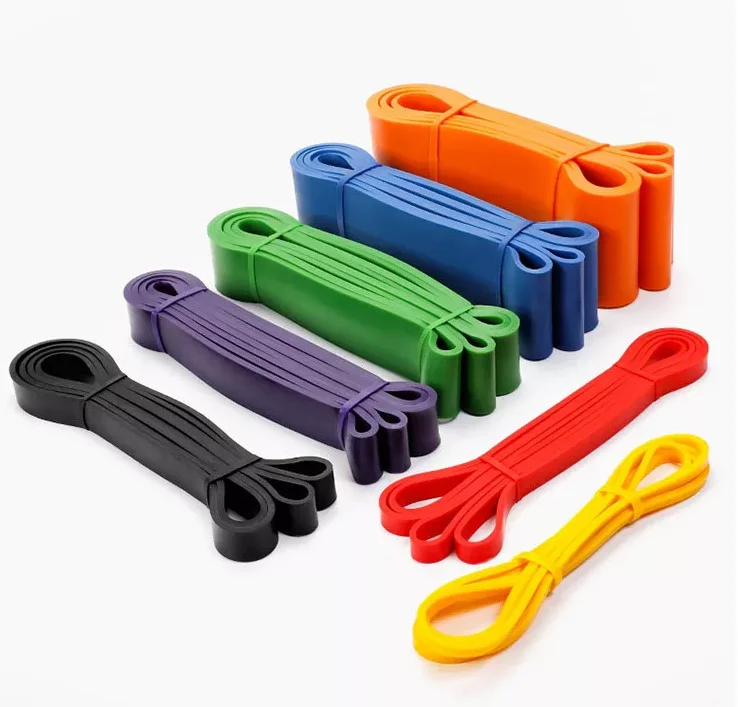 Wholesale Fitness Elastic Ring Wide Rubber Band Ring Deep Squat Thick Circle Pull Up Train Tension Ring Load Resistance Band