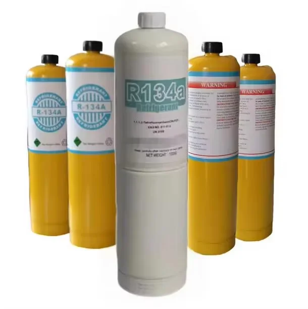 High Quality empty 1L R134A GAS Balloon Canisters Low Pressure Steel Cryogen Gas Containers Certified with DOT and TPED