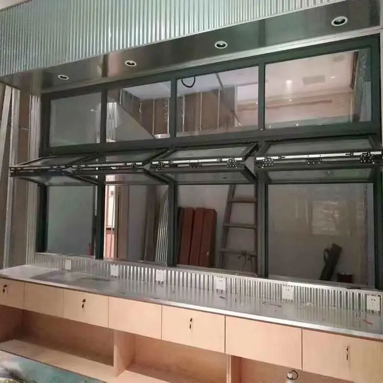 CLAERVIEW High Quality Electric Vertical Lift And Up Folding Window